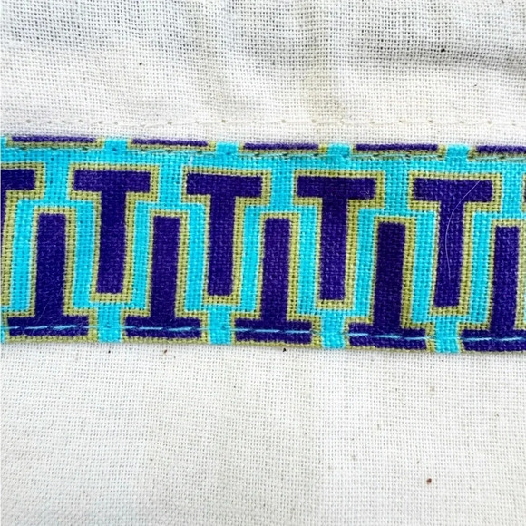 NEW Tory Burch Canvas Shoe or Bag Dust Bag with Drawstring Logo Charm Beige - Picture 5 of 6